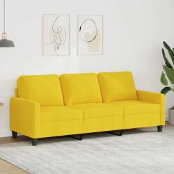 vidaXL Canapea cu 3 locuri, galben deschis, 180 cm, material textil GartenMobel Dekor (359176) Canapea