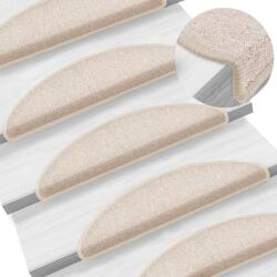 vidaXL Covorase scari, 10 buc. , 56x17x3 cm, semirotunde, gri taupe GartenMobel Dekor (149747) Covor
