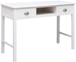 vidaXL Birou, alb, 108x45x76 cm, lemn masiv de paulownia GartenMobel Dekor (338535)