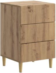 vidaXL Noptiera cu 3 sertare, stejar artizanal, 43x41x66, 5 cm, vidaXL (894564)