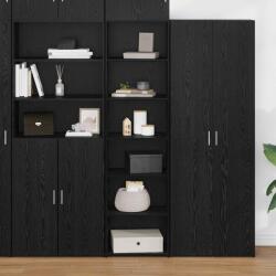 vidaXL Dulap Stejar Negru 50 x 41 x 185 cm Lemn compozit GartenMobel Dekor (3403212) Comoda