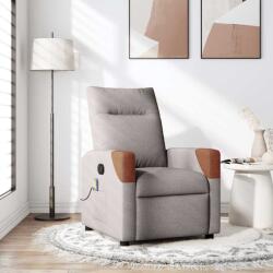 vidaXL Fotoliu de masaj rabatabil, gri taupe, material textil GartenMobel Dekor (4104822)
