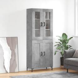 vidaXL Dulap înalt, gri beton, 69, 5x34x180, lemn compozit GartenMobel Dekor (3198341) Comoda