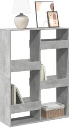 vidaXL Biblioteca, gri beton, 100x33x135 cm, lemn prelucrat GartenMobel Dekor (3309387) Biblioteca