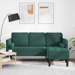 vidaXL Set de canapea cu perna Verde închis Poliester GartenMobel Dekor (42001927) Canapea