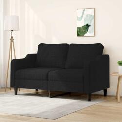 vidaXL Canapea cu 2 locuri, negru, 140 cm, material textil GartenMobel Dekor (359363) Canapea