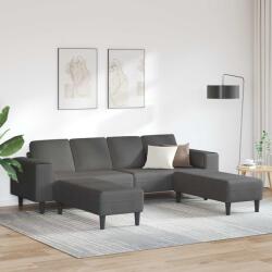 vidaXL Canapea Gri închis 250 x 188 x 76 cm Tesatura din corduroy GartenMobel Dekor (3335132) Canapea