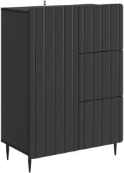 vidaXL Bufet cu sertar Negru 66 x 34, 5 x 91, 5 cm Lemn prelucrat GartenMobel Dekor (894396) Comoda