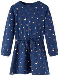 vidaXL Rochie pentru copii cu maneci lungi, bleumarin, 116 GartenMobel Dekor (13576)