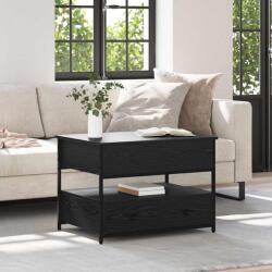 vidaXL Masa de cafea cu sertar Stejar negru 70x50x50cm Lemn compozit GartenMobel Dekor (883050)