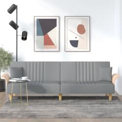 vidaXL Canapea extensibila cu cotiere, gri deschis, textil GartenMobel Dekor (351887) Canapea