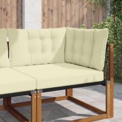 vidaXL Perna pentru canapea de exterior 3 pcs Crem Poliester GartenMobel Dekor (900916)