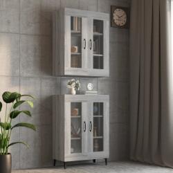 vidaXL Dulap de perete suspendat, gri sonoma, 69, 5x34x90 cm GartenMobel Dekor (817391) Comoda