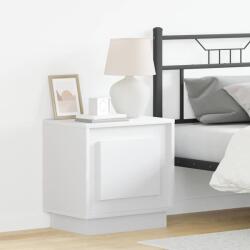 vidaXL Set 2 noptiere albe din lemn compozit, 44 x 34, 5 x 45 cm, design modern (869563)