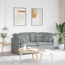 vidaXL Canapea modulara cu perne, gri deschis, textil GartenMobel Dekor (3321237) Canapea