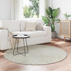 vidaXL Covor rotund verde Palmeras, antiderapant, poliester, Ø 160 cm (42022659) Covor