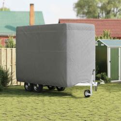 vidaXL Husa remorca pentru cai gri 396x178x250 cm tesatura netesa GartenMobel Dekor (4015884)