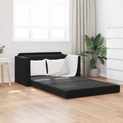 vidaXL Pat canapea Negru 124 x 71 x 78 cm Catifea GartenMobel Dekor (4106706) Canapea