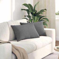 vidaXL Perne pentru canapea 2 pcs Gri închis 60 x 40 cm tesatura GartenMobel Dekor (42013684)