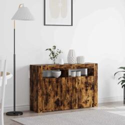 vidaXL Bufet Stejar fumuriu 116 x 30 x 75 cm Lemn compozit GartenMobel Dekor (3333880) Comoda