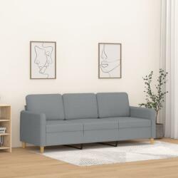vidaXL Canapea cu 3 locuri, gri deschis, material 180CM textil GartenMobel Dekor (359486) Canapea
