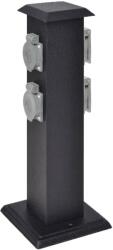 vidaXL Priza de gradina tip "turn" Negru GartenMobel Dekor (41233)