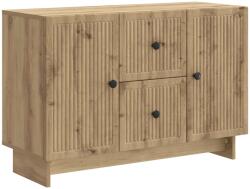 vidaXL Bufet Stejar Artizanal 89 x 34, 5 x 60 cm Lemn prelucrat GartenMobel Dekor (893974) Comoda