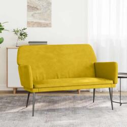 vidaXL Banca, galben, 108x79x79 cm, catifea GartenMobel Dekor (351388)