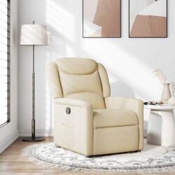 vidaXL Fotoliu rabatabil, crem, material textil GartenMobel Dekor (4015604)