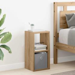 vidaXL Noptiera Stejar Artizanal 25, 5 x 22 x 49, 5 cm Lemn compozit GartenMobel Dekor (8000610)
