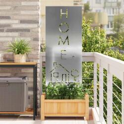 vidaXL Panou Decorativ de Gradina Argintiu 50 x 140 cm Otel galvanizat GartenMobel Dekor (876341)