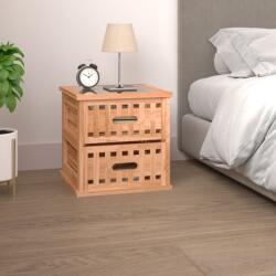 vidaXL Dulap noptiera, 34x34x34 cm, lemn masiv de nuc GartenMobel Dekor (350345)