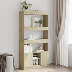 vidaXL Dulap înalt, stejar sonoma, 92x33x180 cm, lemn prelucrat GartenMobel Dekor (3309620) Biblioteca