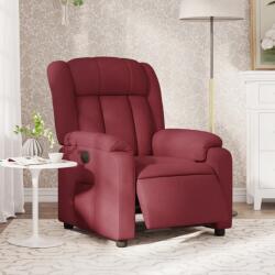 vidaXL Fotoliu rabatabil electric, rosu vin, material textil GartenMobel Dekor (3205295)