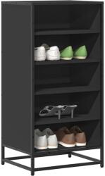 vidaXL Suport pentru pantofi negru 48x38x97, 5 cm Lemn prelucrat GartenMobel Dekor (849204) Pantofar