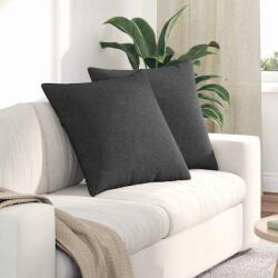 vidaXL Perne pentru canapea 2 pcs Gri închis 80 x 80 cm GartenMobel Dekor (42014076)