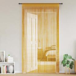 vidaXL Perdele sir 2 buc Aur 100x250 cm GartenMobel Dekor (4102035)