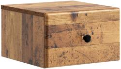 vidaXL Noptiera suspendata din lemn vechi cu sertar, 34, 5 x 33 x 20 cm (899121)