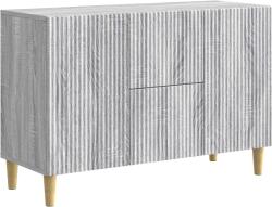 vidaXL Bufet cu sertar Sonoma gri 89 x 34, 5 x 60 cm Lemn prelucrat GartenMobel Dekor (894661) Comoda