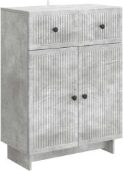 vidaXL Bufet cu sertar Gri Beton 66 x 34, 5 x 90 cm Lemn prelucrat GartenMobel Dekor (893948) Comoda