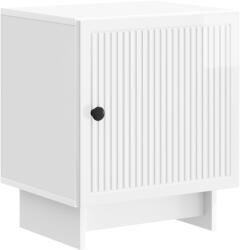 vidaXL Noptiera alb foarte lucios din lemn prelucrat 43x34, 5x50 cm (893883)