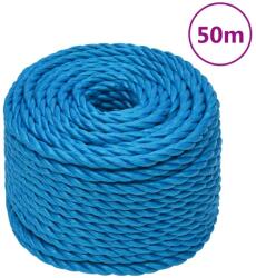 vidaXL Franghie de lucru, albastru, 12 mm, 50 m, polipropilena GartenMobel Dekor (152978)