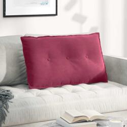 vidaXL Perna pentru spate Rosu Vin 80 x 50 cm Tesatura din corduroy GartenMobel Dekor (42014723)