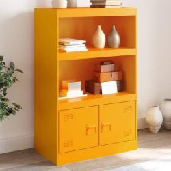 vidaXL Noptiera, galben mustar, 67x39x107 cm otel GartenMobel Dekor (841670) Comoda