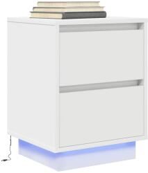 vidaXL Noptiera cu lumini LED alb 38x34x50 cm GartenMobel Dekor (861283)