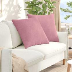 vidaXL Perne pentru canapea 2 pcs Roz 80 x 80 cm Tesatura din corduroy GartenMobel Dekor (42014061)