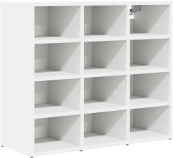 vidaXL Dulap pentru pantofi Alb 77, 5 x 30 x 67 cm Lemn compozit GartenMobel Dekor (808711) Pantofar