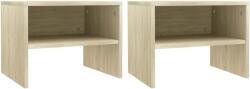 vidaXL Noptiere, 2 buc. , stejar Sonoma, 40 x 30 x 30 cm, PAL GartenMobel Dekor (800070)