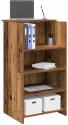 vidaXL Birou de receptie Lemn vechi 55x50x103, 5 cm Lemn prelucrat GartenMobel Dekor (859022)