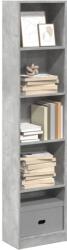 vidaXL Biblioteca, gri beton, 40x24x176 cm, lemn compozit GartenMobel Dekor (857795) Biblioteca